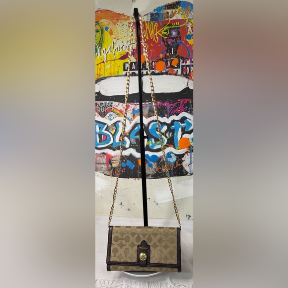 Coach Clutch/Wallet with Chain - Picture 4 of 17